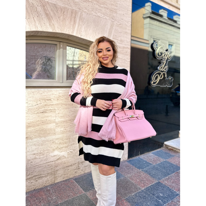 Вʼязана сукня у смужку DJULIA