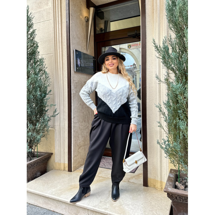 Жіночий вʼязаний теплий светр ZARA