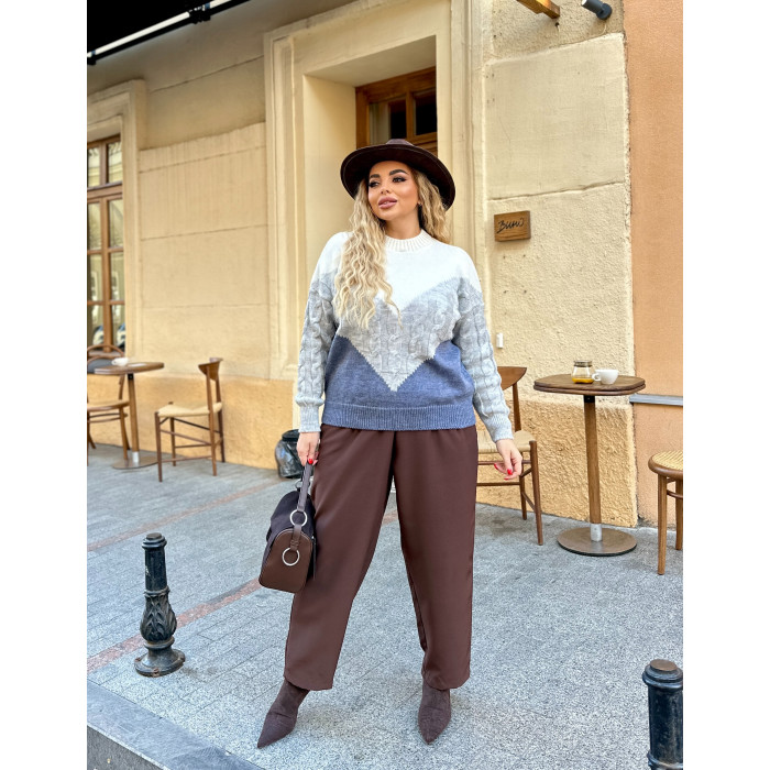 Жіночий вʼязаний теплий светр ZARA