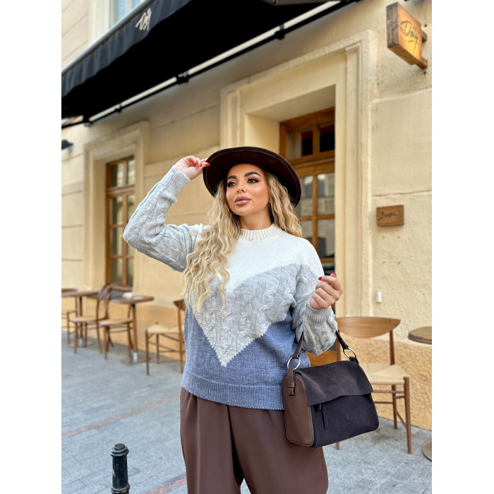 Жіночий вʼязаний теплий светр ZARA