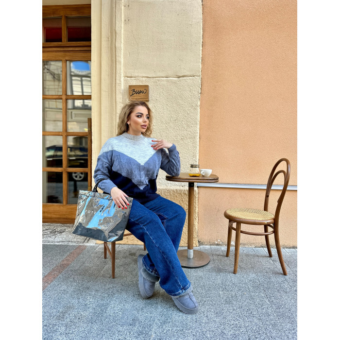 Жіночий вʼязаний теплий светр ZARA