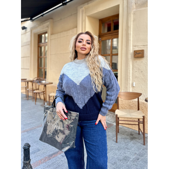 Жіночий вʼязаний теплий светр ZARA