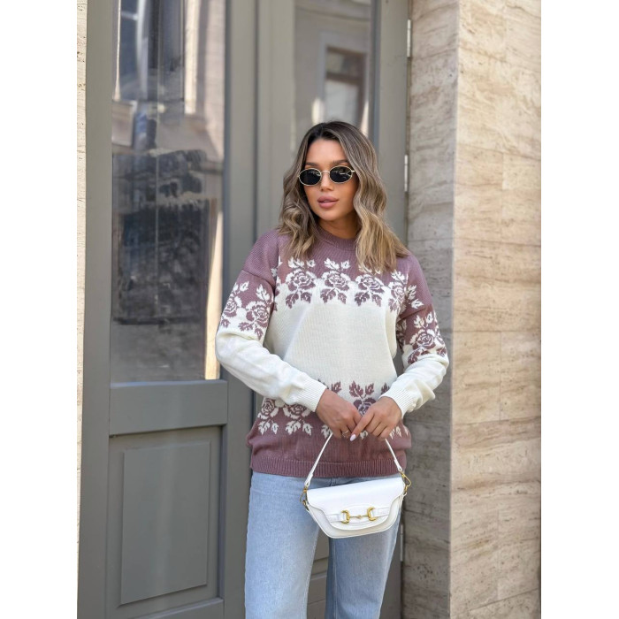 Жіночий вʼязаний светр VYSHYVANKA